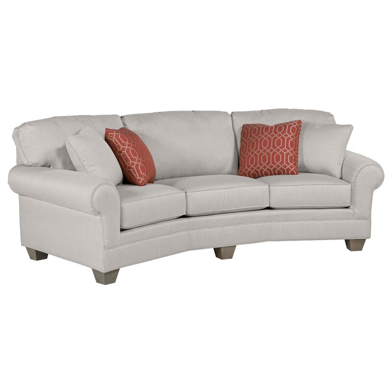 Fairfield Chair Ayden Curved 100" Rolled Arm Sofa Perigold